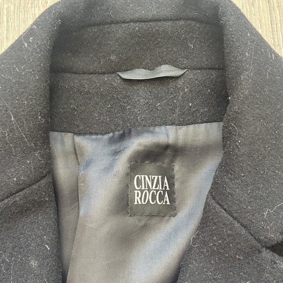 Cinzia Rocco Elegant Black Women's Coat - Picture 5 of 6